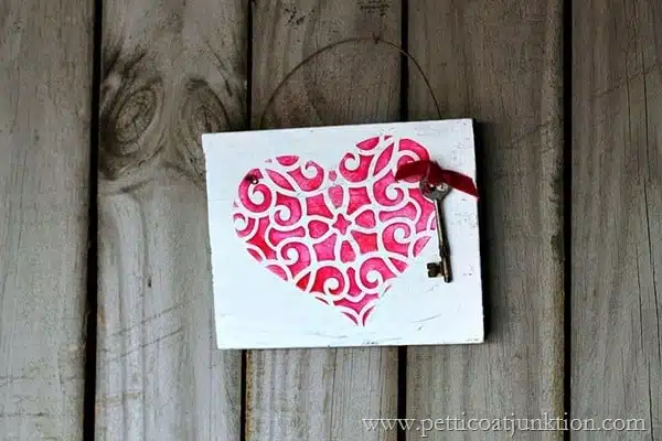 Royal Design Studios Heart Stencil Petticoat Junkiton project
