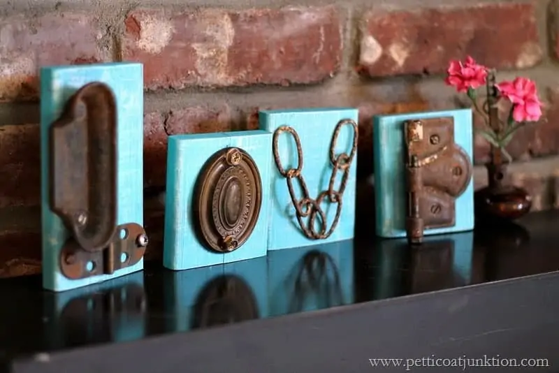 Make A Love Letter Sign With Reclaimed Hardware