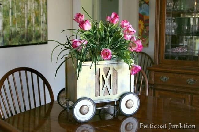 Repurposed Magazine Rack Petticoat Junktion