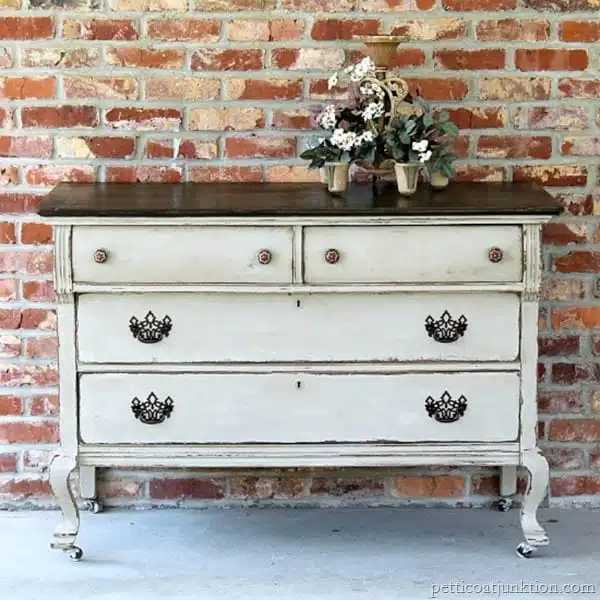 furniture project with two-tone paint finish petticoat junktion painted furniture dg