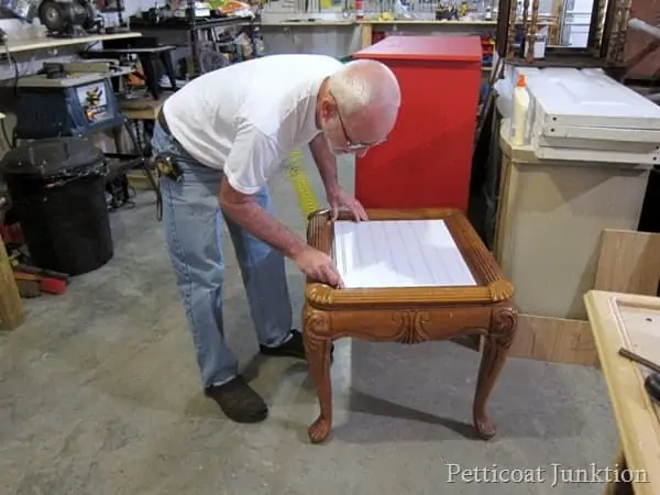 make a wood replacement table top