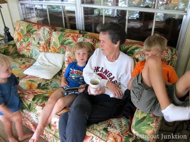 mom and great grandkids, family Alzheimer's story