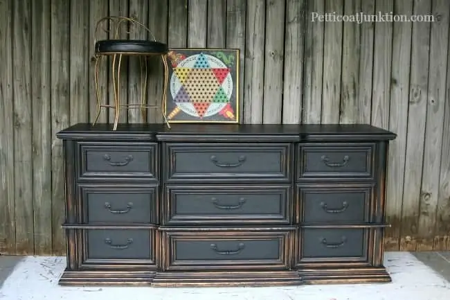 The Best Black Distressed Painted Furniture Makeovers