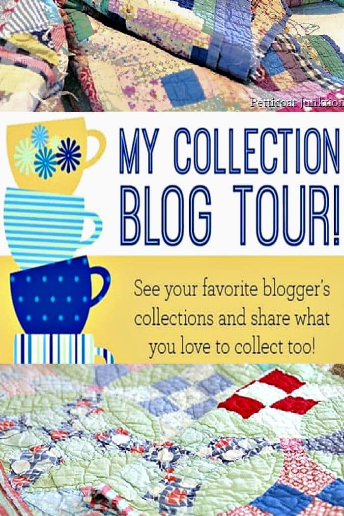 collection of vintage quilts