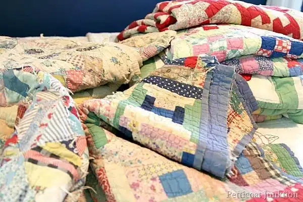 colorful handmade quilt collection Petticoat Junktion
