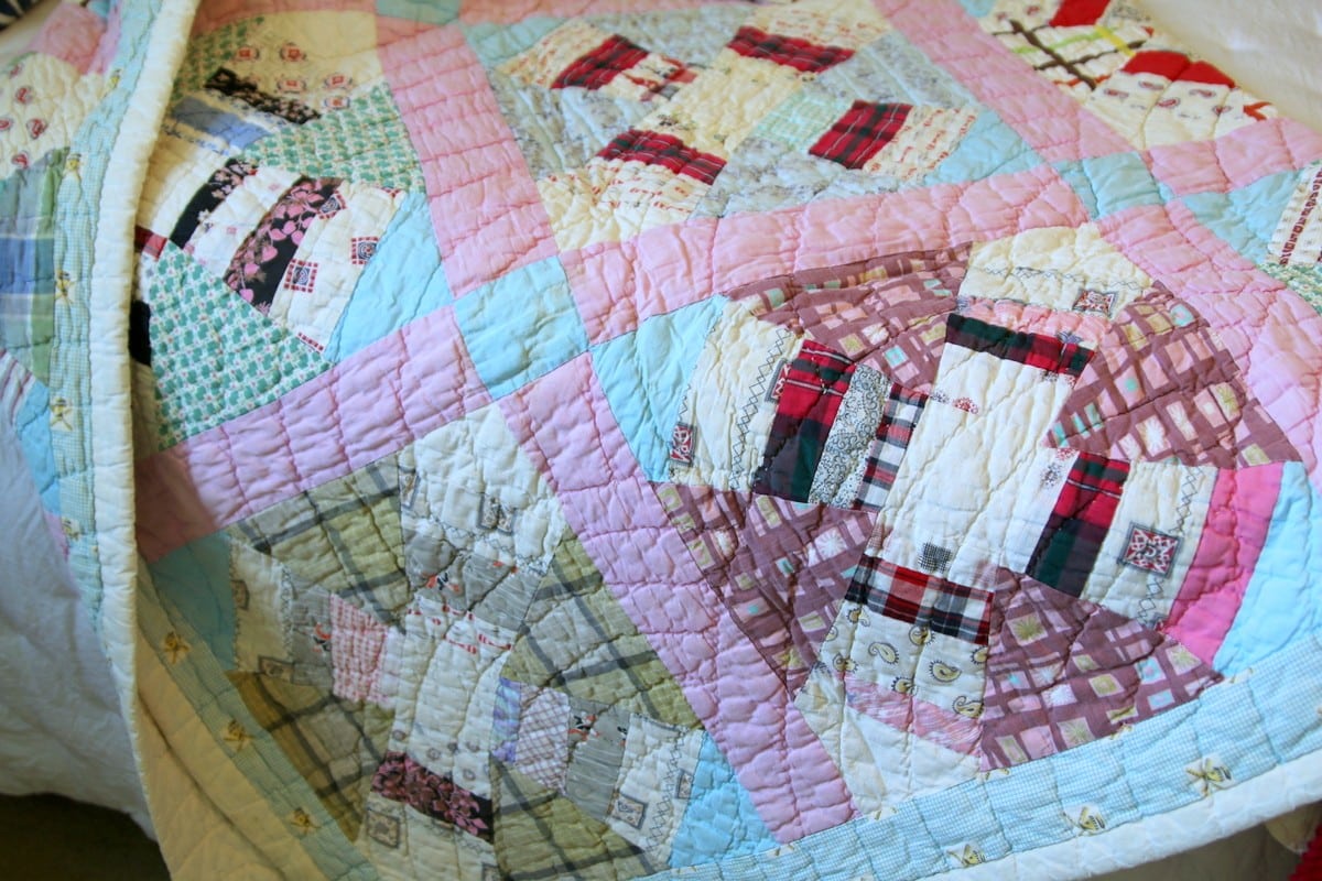handmade quilt by my grandmother Dora Owen