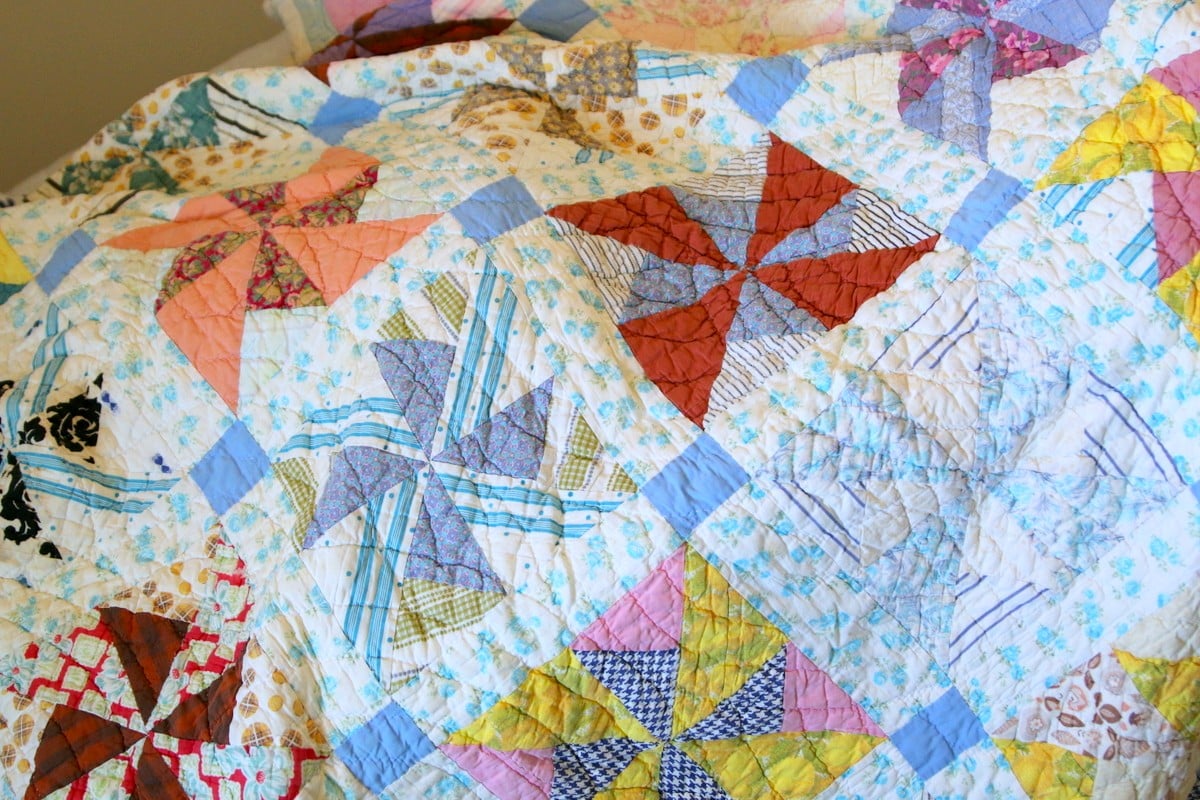 handmade quilt made by my grandmother Dora Owen