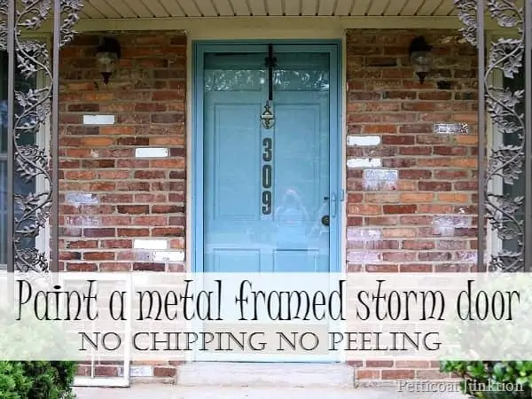 Paint A Metal Framed Storm Door | No Chipping No Peeling