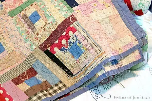 vintage floral patchwork quilt Petticoat Junktion collection