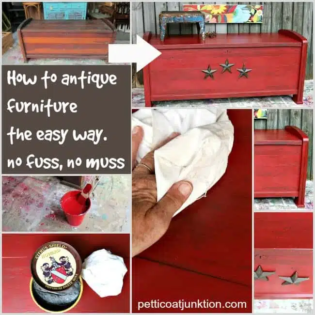 antiqued furniture the easy way Petticoat Junktion