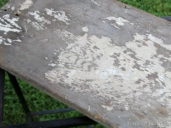 shabby chippy table top Petticoat Junktion