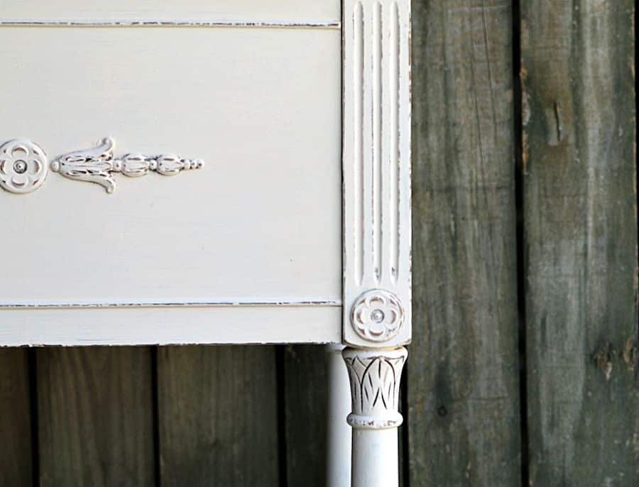 distressed white painted furniture