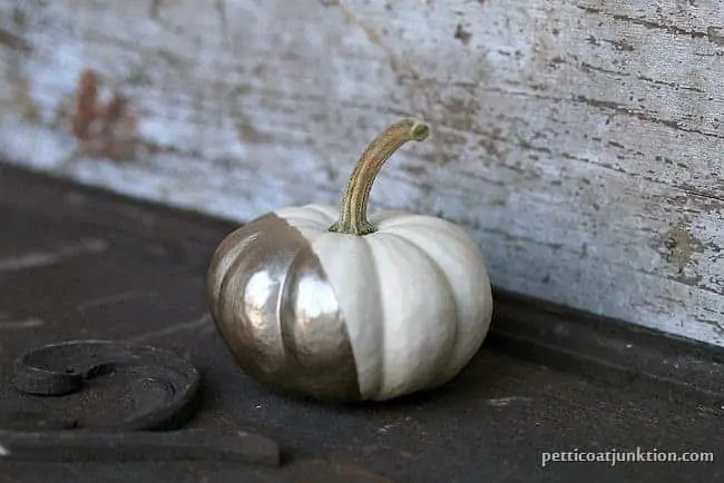 Champagne Paint Color And White Pumpkins
