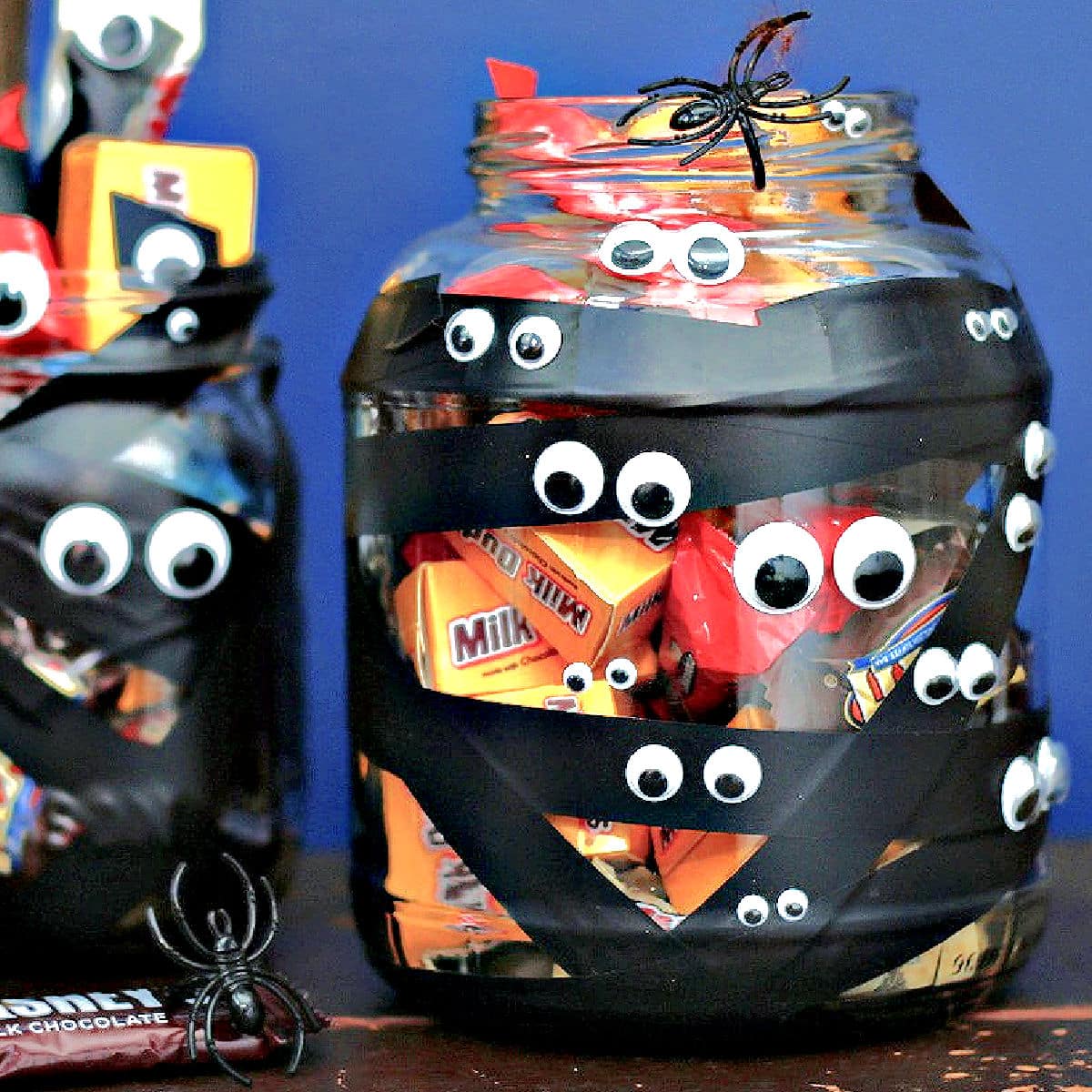 diy upcycled glass jar containers for candy
