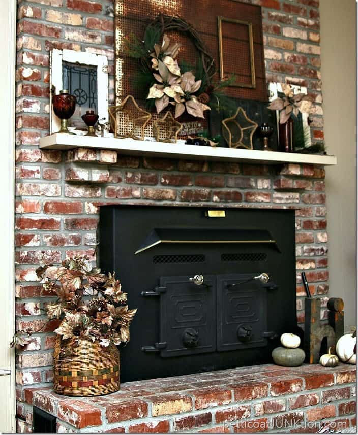 Rustic mantel decor Petticoat Junktion