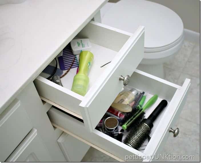 bathroom drawers