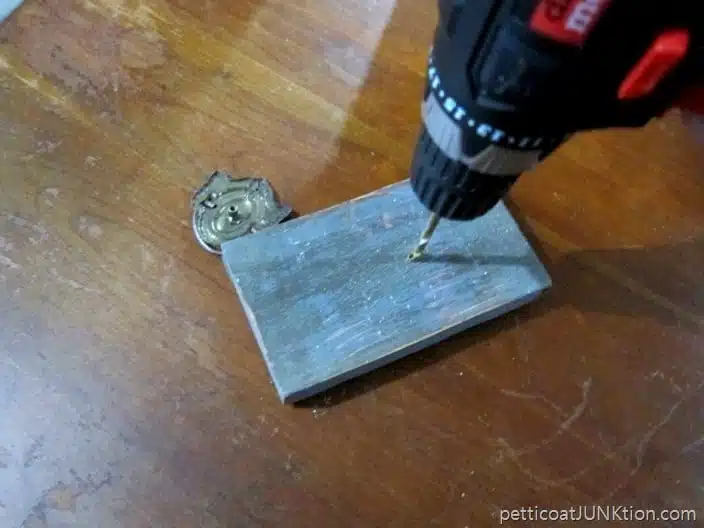 using an electric drill