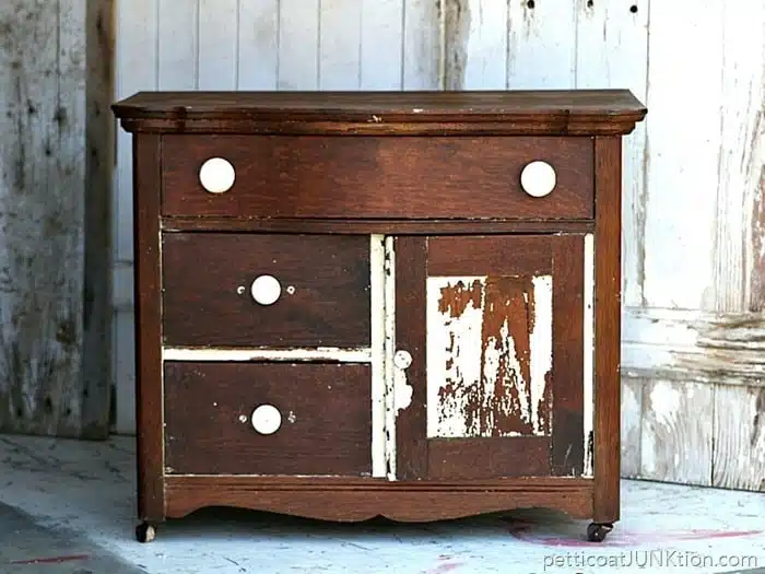 How To Love Antique Furniture Flaws And All Petticoat Junktion project before and after 1
