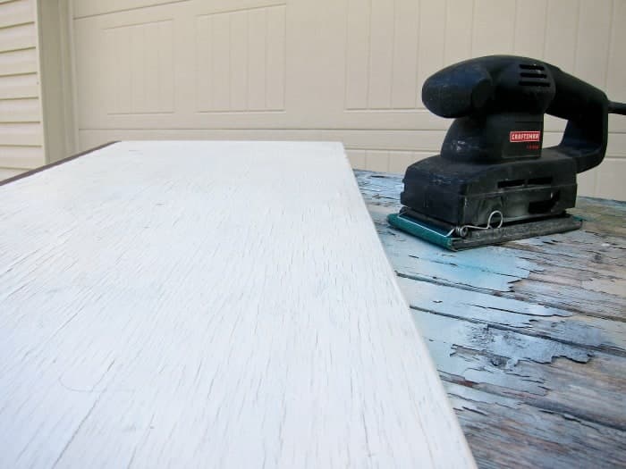 water damaged painted wood