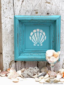 seashell-framed-art-stencil-design-in-turquoise-frame-1-Petticoat-Junktion.jpg