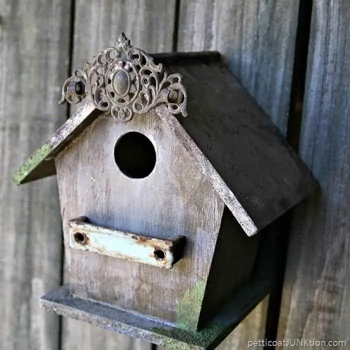 Vintage Hardware Adds Charm To A Wood Birdhouse