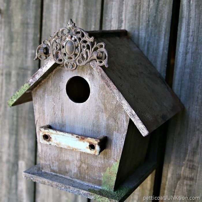 Vintage Hardware Adds Charm To A Wood Birdhouse Petticoat Junktion project