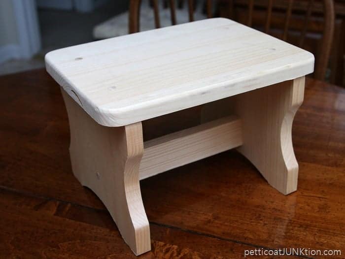 unfinsihed stool