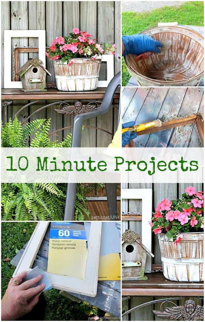 10 minute diy projects with spray paint and sand paper