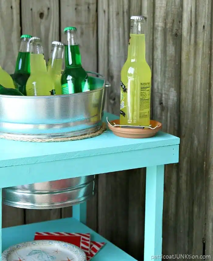 How To Build A Multi Purpose Beverage Station - Petticoat Junktion