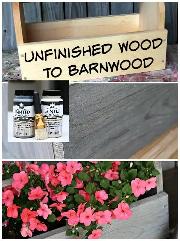How To Make Unfinished Wood Look Like Rustic Barnwood Petticoat Junktion project