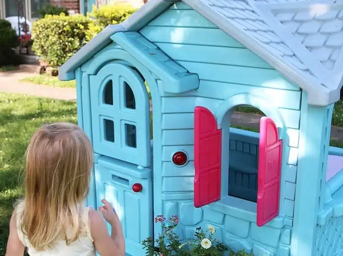 How To Paint A Little Tikes Playhouse