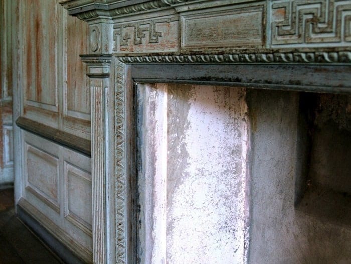 Drayton Hall Fireplace wood details