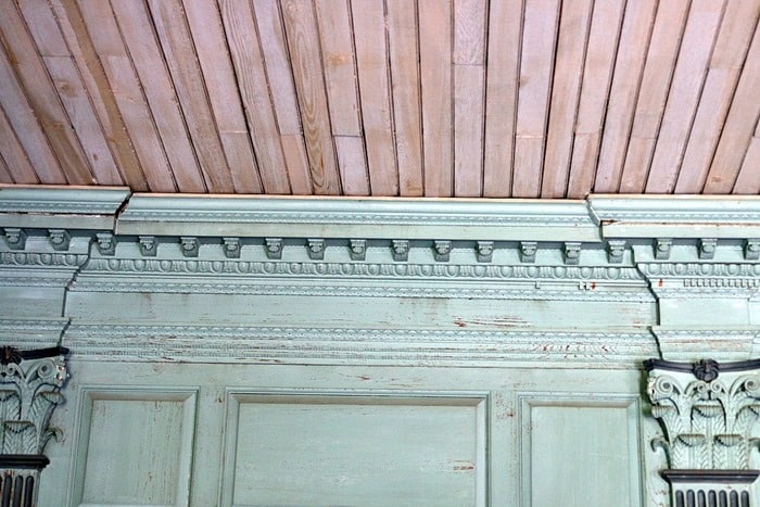 ceiling of upper room Drayton Hall