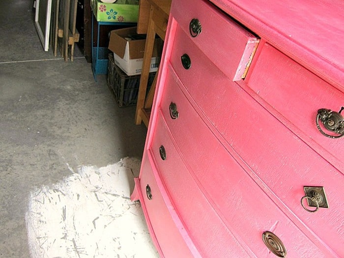 coral chest of drawers