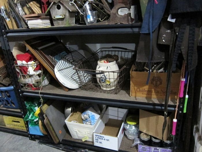 shelves full of treasures