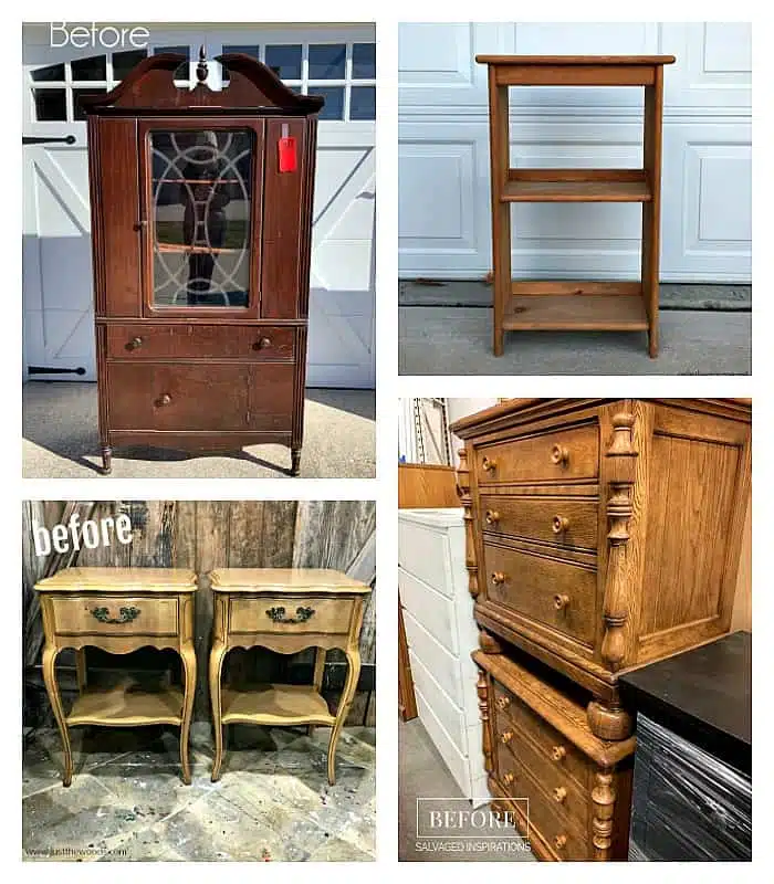 Furniture Fixer Uppers Projects before makeover