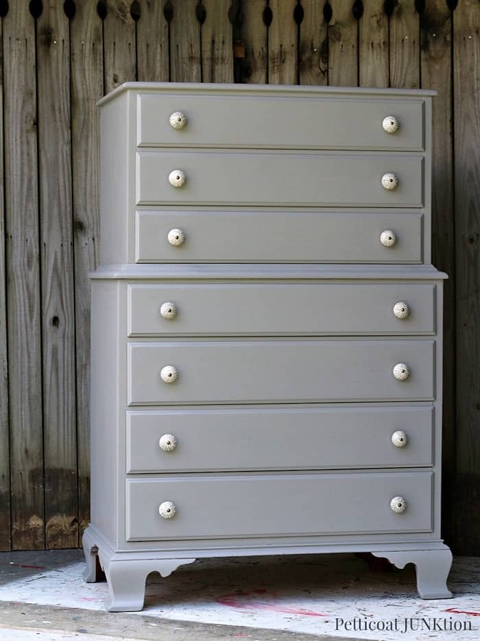 Bedroom Furniture Makeover With Paint And New Knobs