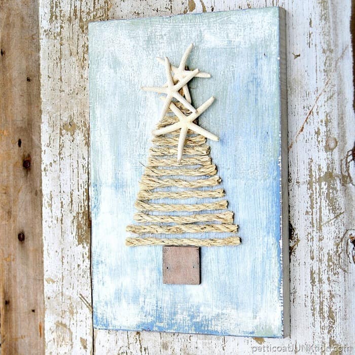Make A Sisal Rope Tree Topped With Starfish Petticoat Junktion project 5