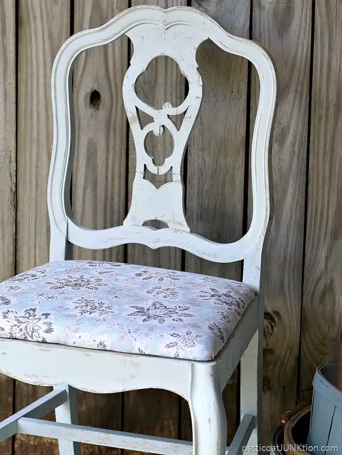 Waverly Pre-Mixed Paint Colors Match The Fabric Petticoat Junktion chair 1