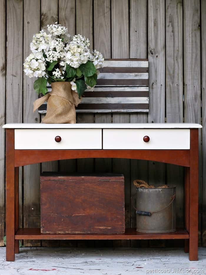 West Elm Inspired Console Table Real Wood Entryway Table 