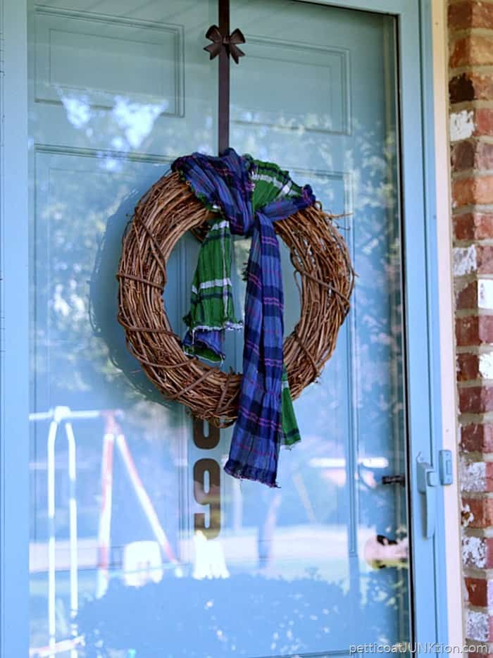 scarf wreath