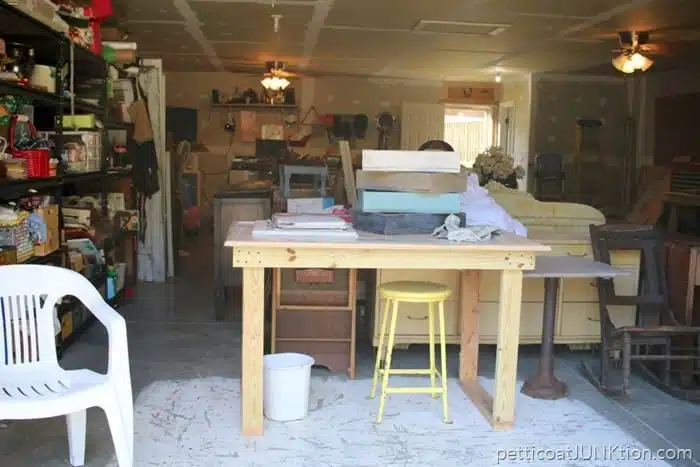 work area in Owen workshop