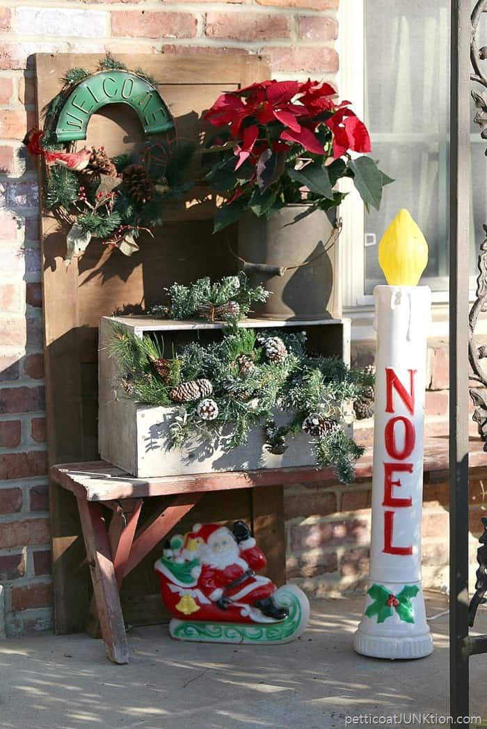 Bits and Pieces of Our Christmas Porch Decor