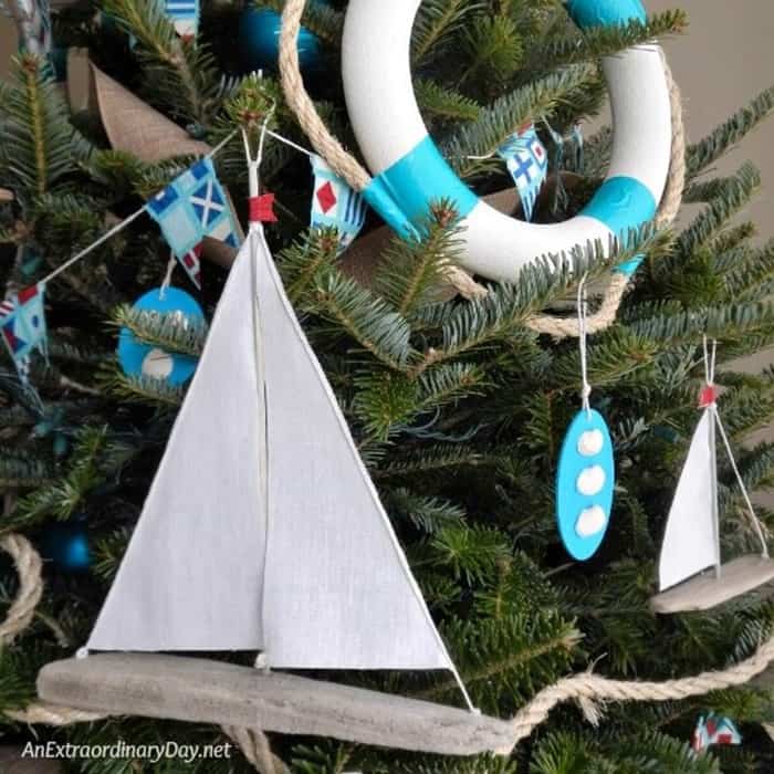 Decorate-the-tree-with-a-nautical-theme-this-year.-Follow-this-tutorial-and-make-easy-Sailboat-Christmas-Ornaments-from-AnExtraordinaryDay.net_