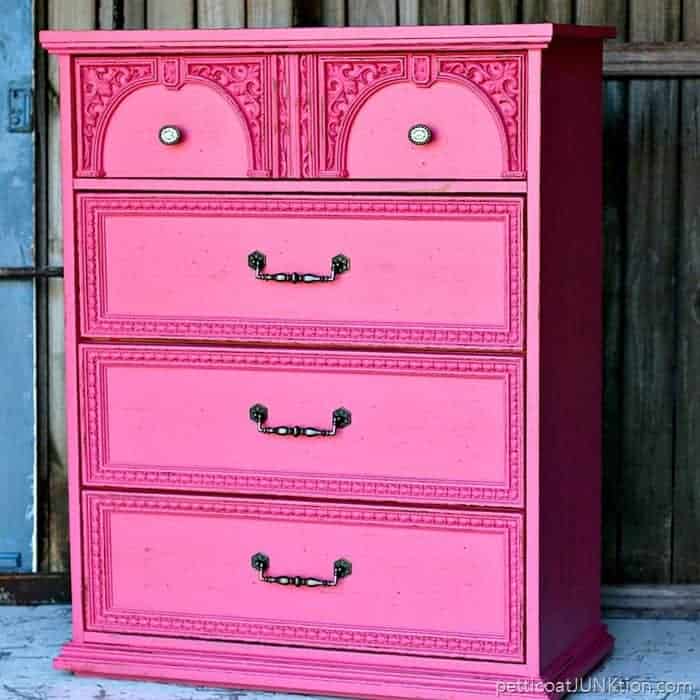 Fake A Distressed Layered Paint Look On MDF Furniture