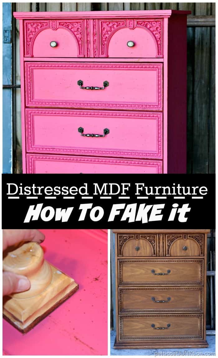 How to create a distressed layered paint look on MDF furniture