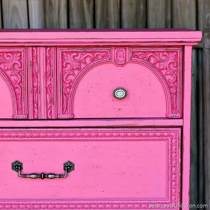 How to fake a distressed layered paint look on mdf furniture