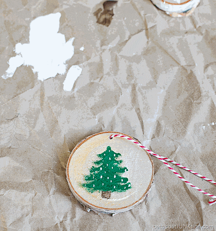Painting-the-Rustic-Wood-Christmas-Tree-Ornament