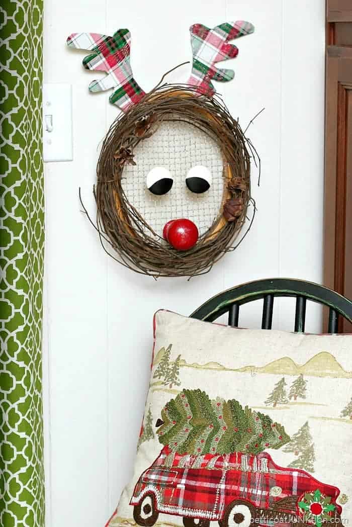 Rudolph The Red Nosed Reindeer Christmas Wreath