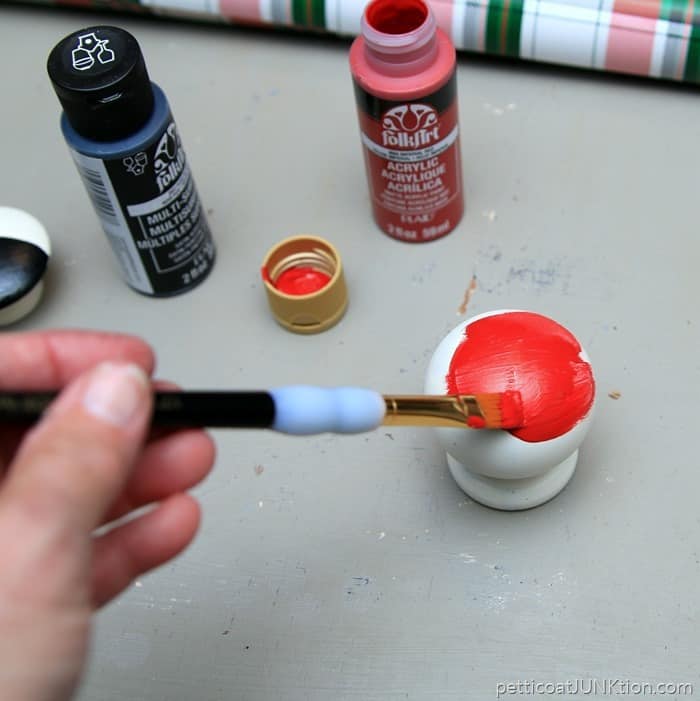 painting Rudolphs Red Nose